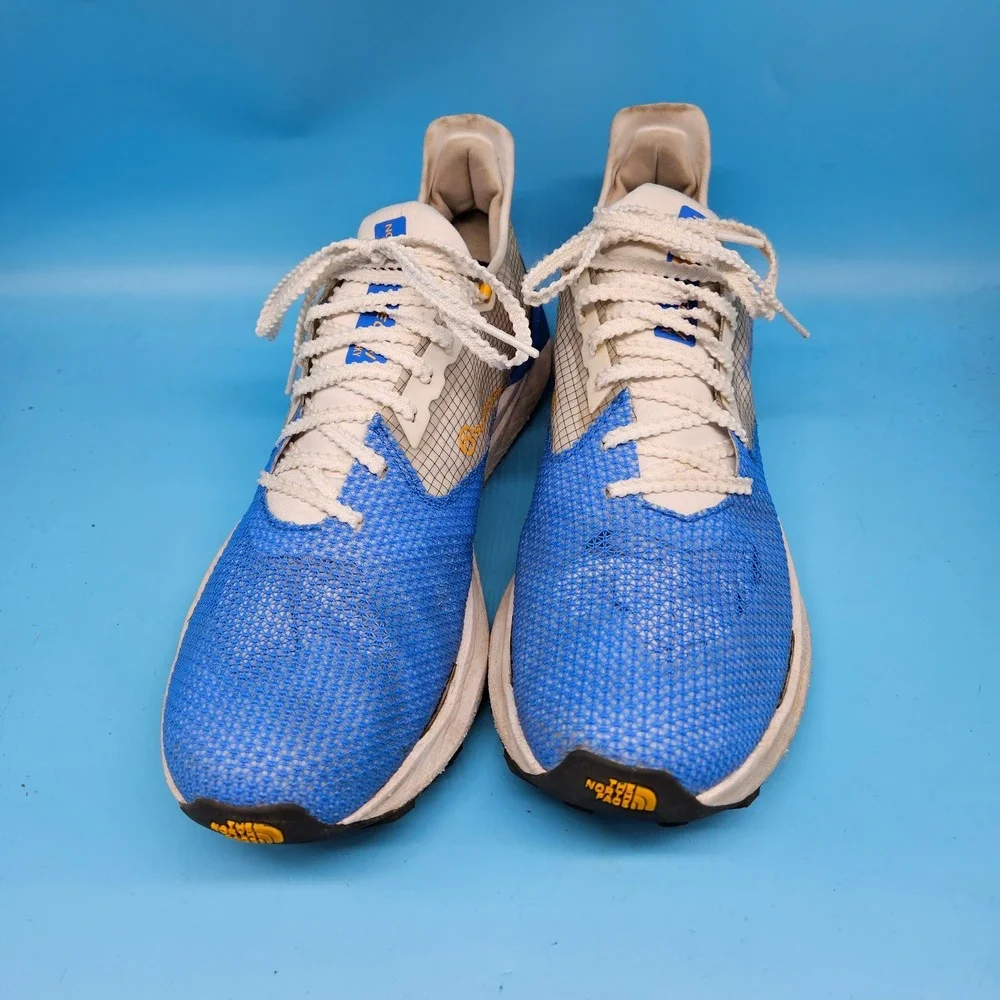 The North‎ Face VECTIV Sky Men's Trail Running Shoes Blue Yellow Size 11